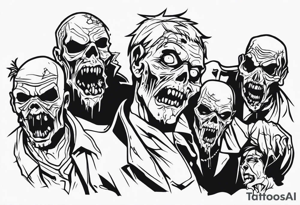 zombies tattoo idea