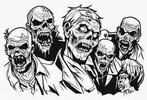 zombies tattoo idea