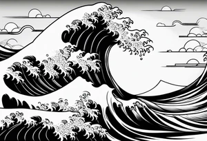 waves tattoo idea
