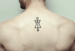 draw female symbol
simple and minimalist tattoo idea