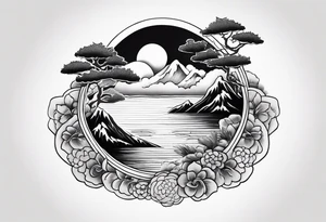 island vibes tattoo idea