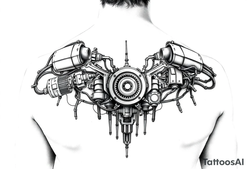 Mechatronics themed friend tattoo tattoo idea