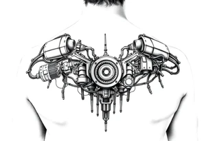Mechatronics themed friend tattoo tattoo idea