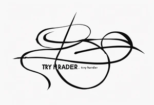 “Try harder” in another language  for a finger tattoo tattoo idea