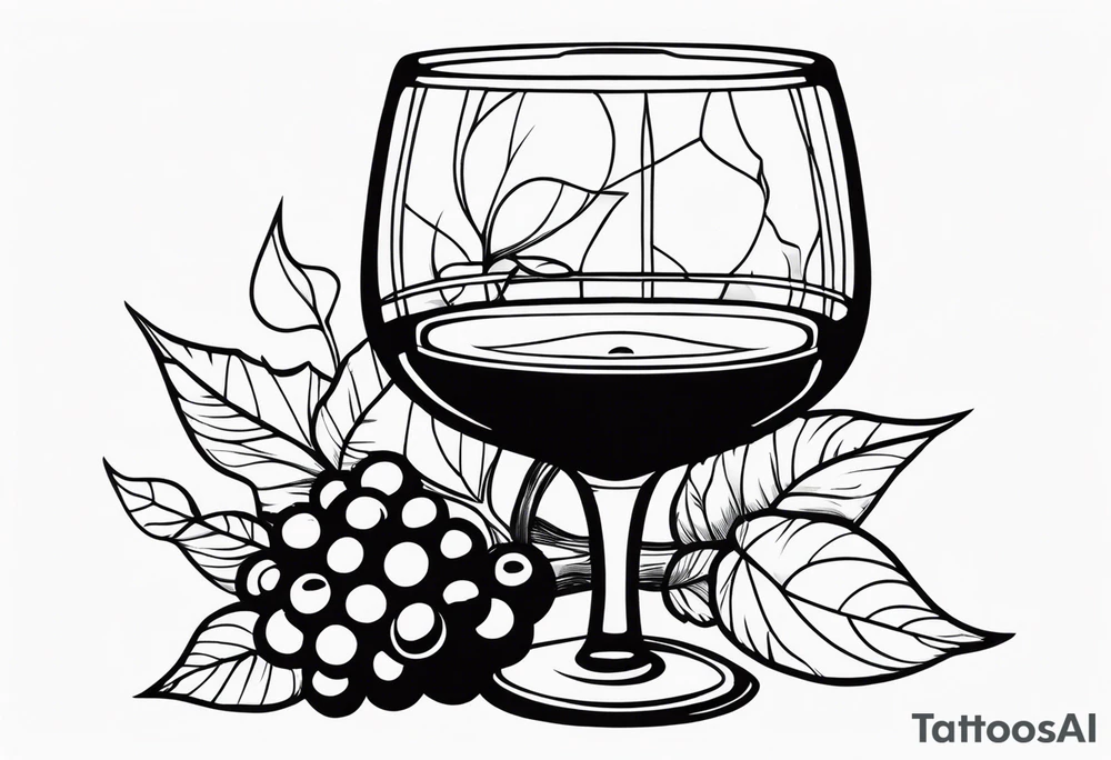 Wine Glass tattoo idea