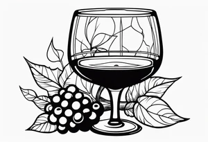 Wine Glass tattoo idea