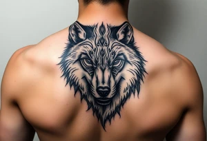 A PWERFUL MAJESTIC ALTERED MAJESTIC DREAM WOLF tattoo idea