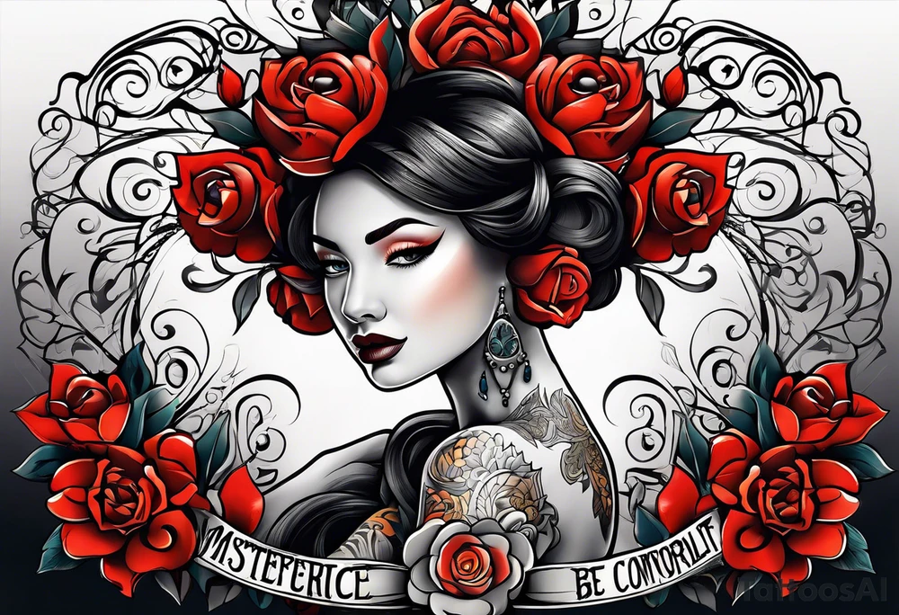 Be comfortable with being uncomfortable tattoo idea