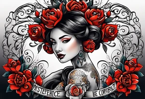 Be comfortable with being uncomfortable tattoo idea