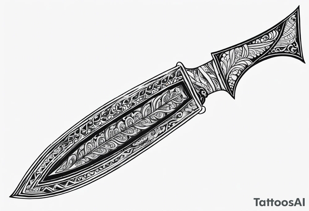 Khukuri tattoo idea
