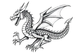 Celtic dragon tattoo idea