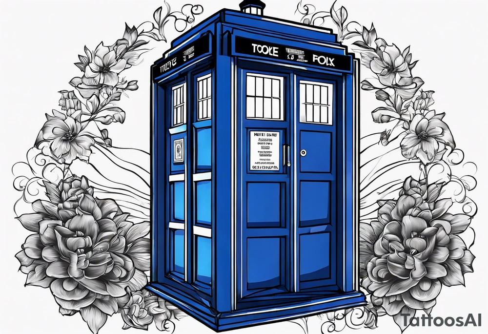 Only the tardis. Nothing more, nothing less. tattoo idea