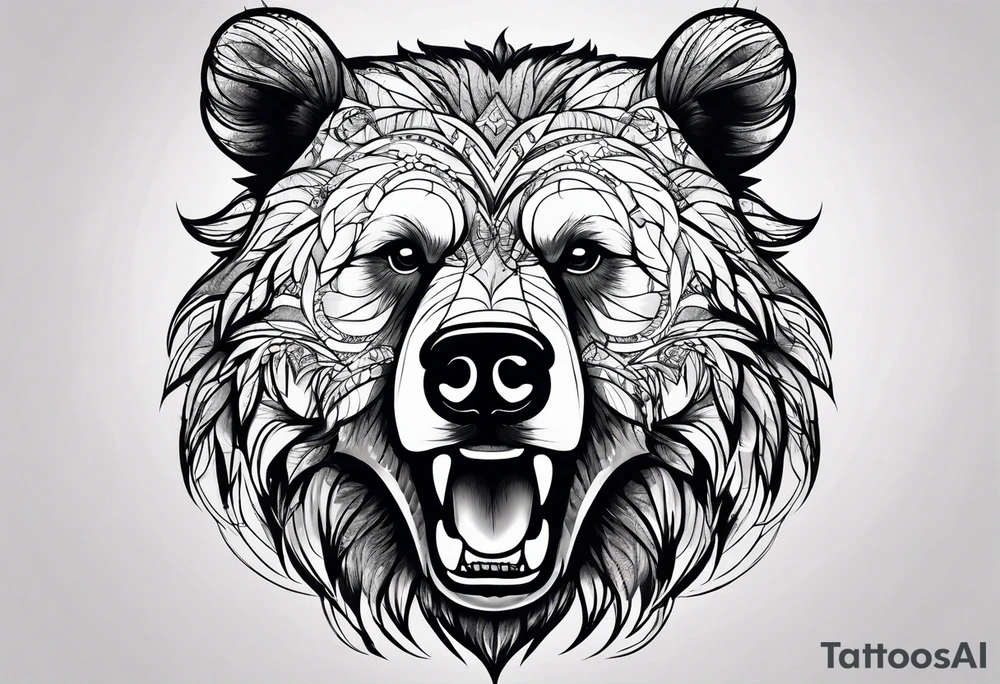 Craziest bear tattoo that you can come up with tattoo idea Craziest bear tattoo that you can come up with tattoo idea