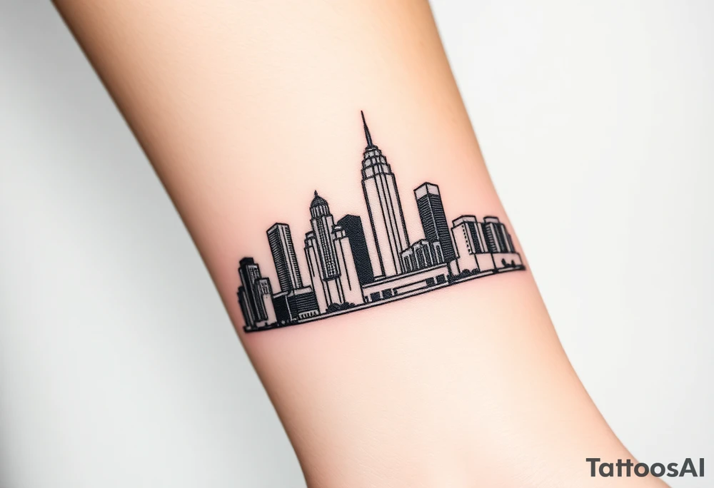 Atlanta skyline tattoo idea