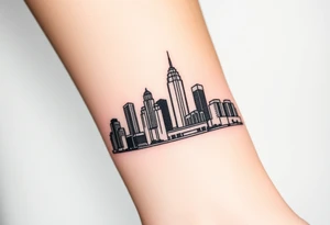 Atlanta skyline tattoo idea