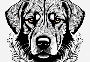 dog paw tattoo idea