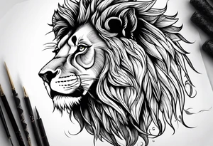 Lion from atlas tattoo idea