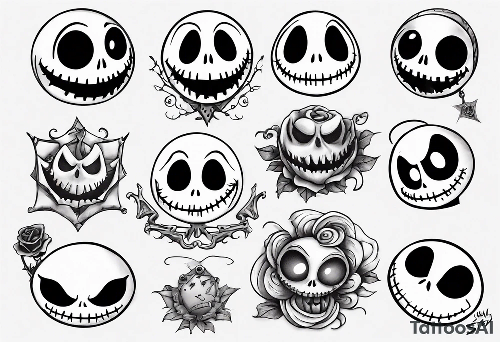 jack skellington and sully tattoo idea