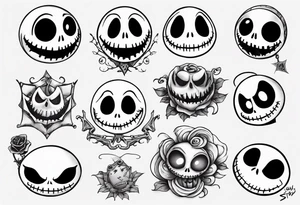jack skellington and sully tattoo idea
