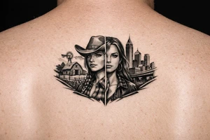 Black Country Girl from farmlands of North Florida to Black City of Metro Atlanta tattoo idea