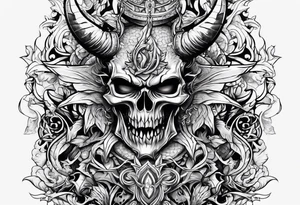 symbol of satan tattoo idea