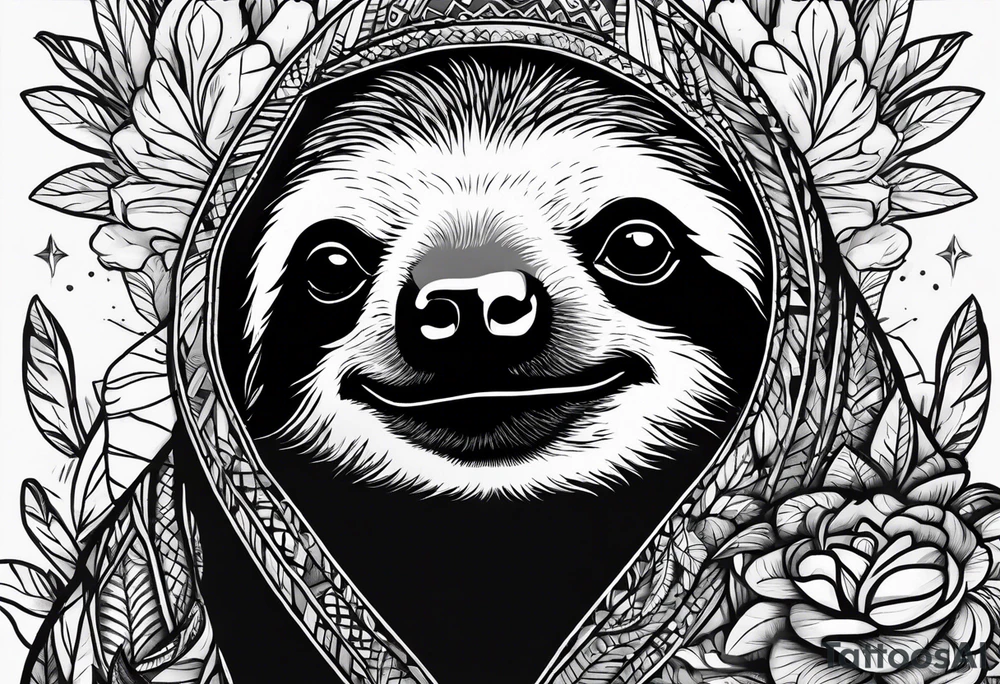 sloths funny tattoo idea