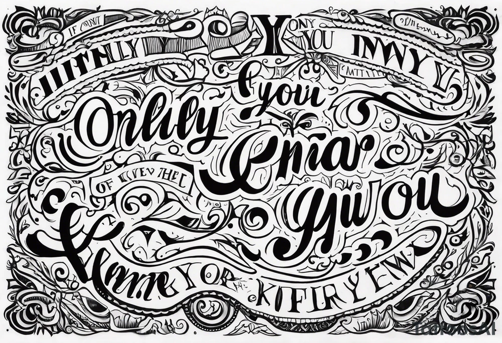 If only you knew tattoo idea