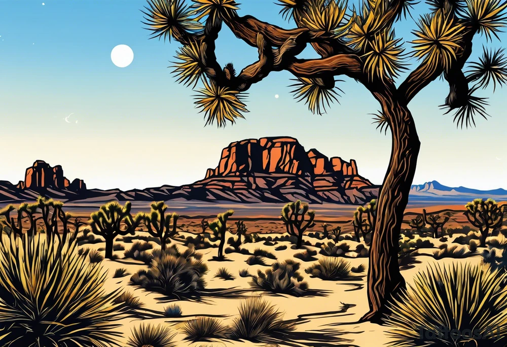 joshua tree tattoo idea