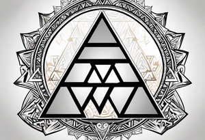 Triforce from the Zelda series add the word courage strength and wisdom tattoo idea