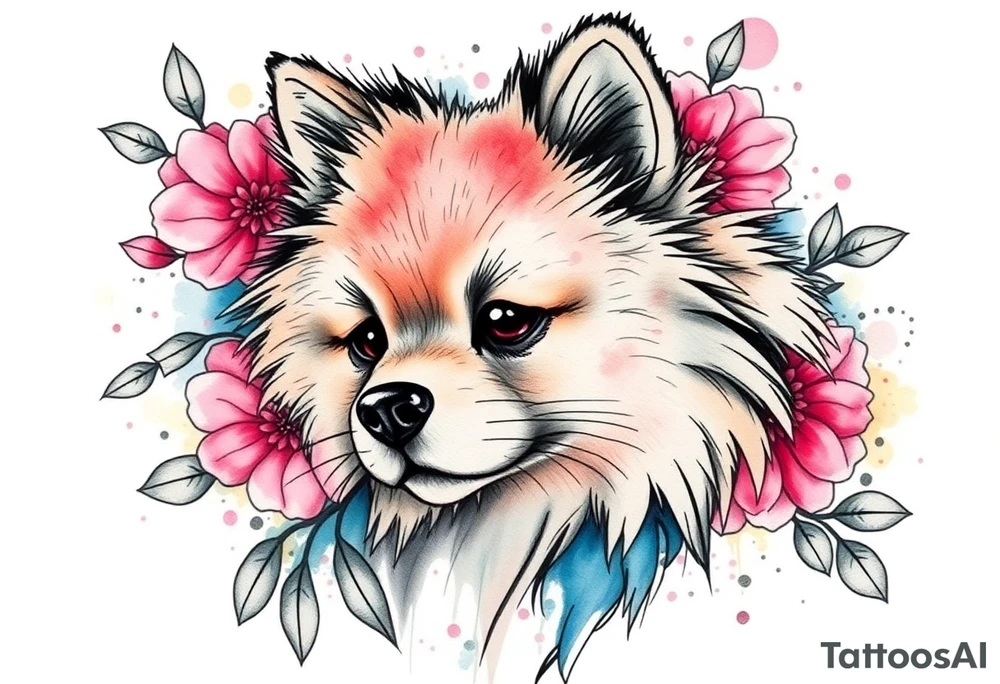 Lulu da pomerania tattoo idea