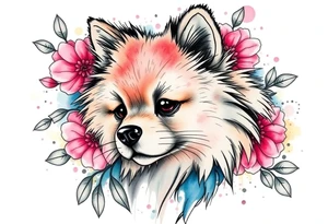 Lulu da pomerania tattoo idea