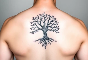 Tree of life one half Jamaican colours and one half Irish colours hand tattoo tattoo idea
