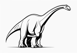 4. Brachiosaurus tattoo idea