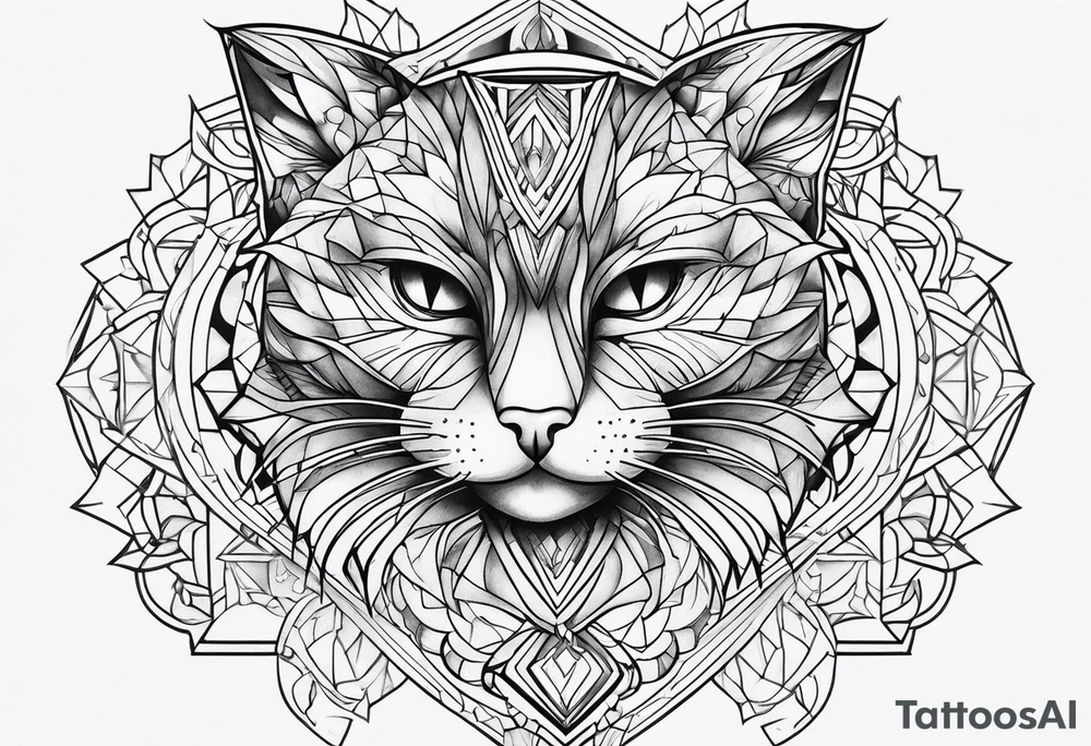 Black Cat tattoo idea