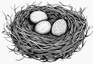 BIRD NEST tattoo idea