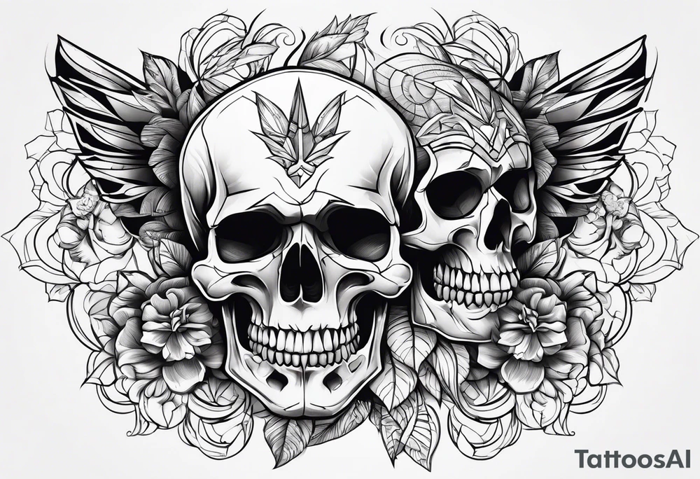 Skulls tattoo idea