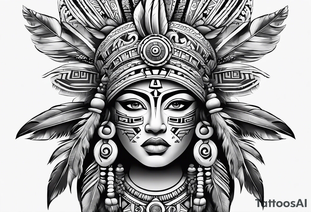 Aztec tattoo idea