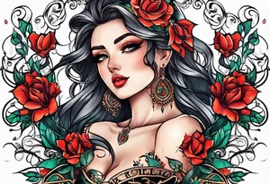 underboob, wider than tall tattoo idea
