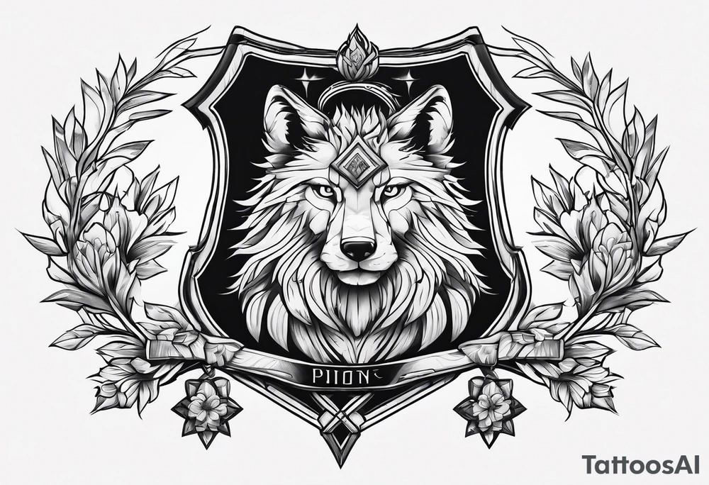 Pinon family crest tattoo idea