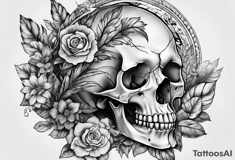 hand bones anatomical tattoo idea