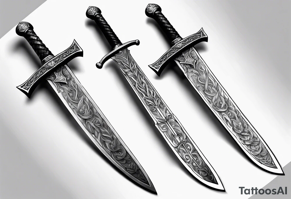 viking sword wrapped around by japeness drake tattoo idea