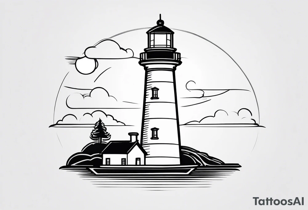 lighthouse tattoo idea