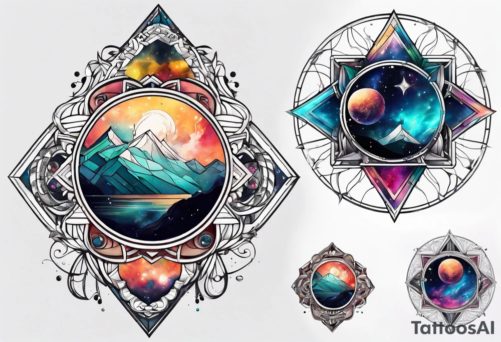 Galaxy tattoo idea