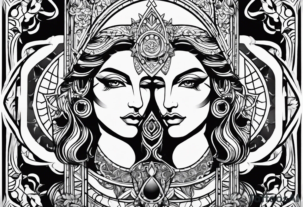 Gemini zodiac tattoo tattoo idea