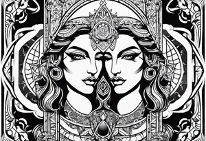 Gemini zodiac tattoo tattoo idea