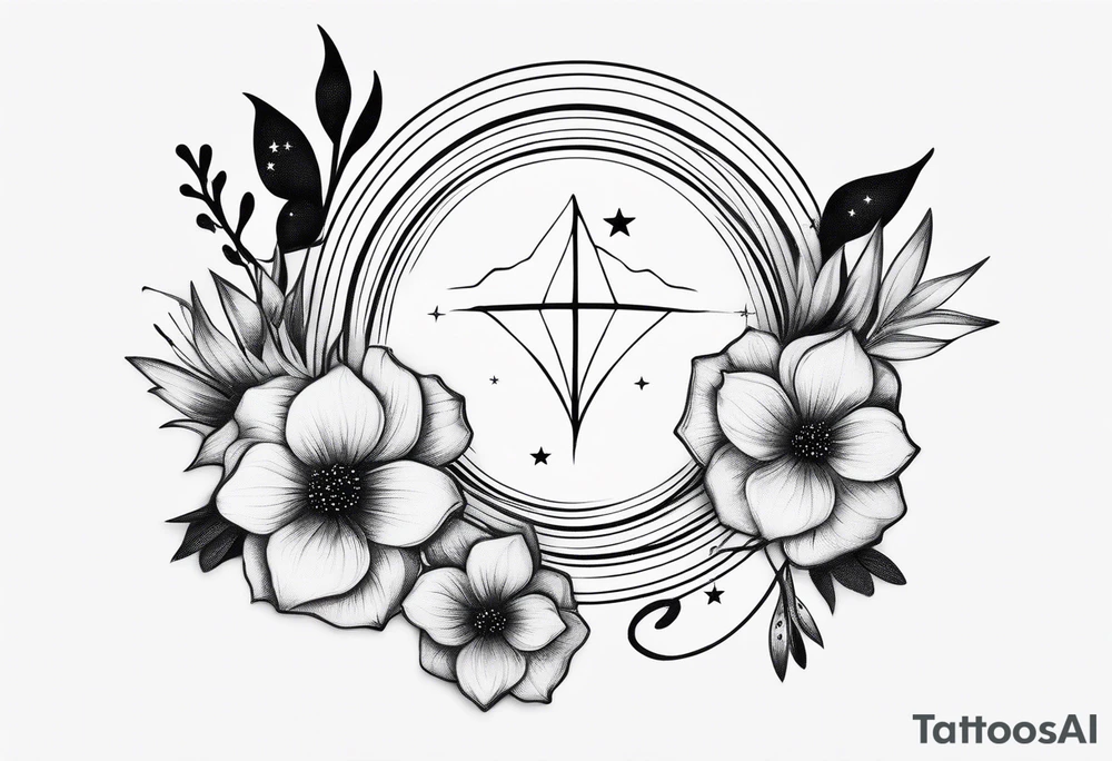 A múltiple constellation small, girly, discrete, minimmalist tattoo combining 3 constellations cáncer, virgo, and scorpio. Just the lines... no flowers just the stars tattoo idea