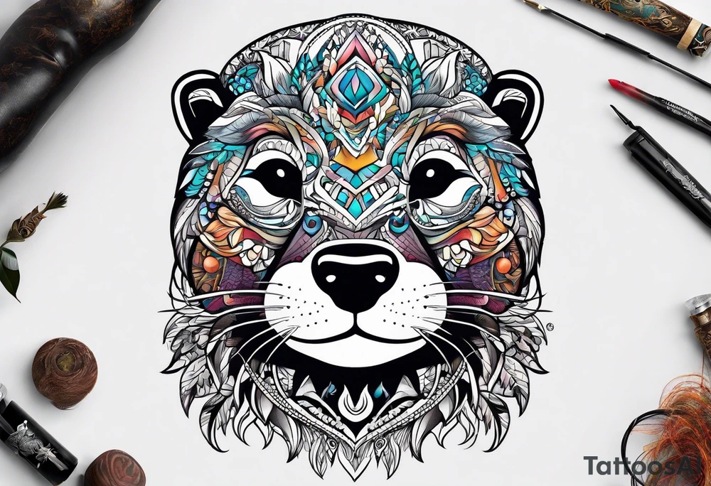 Hippie Otter tattoo idea