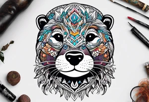 Hippie Otter tattoo idea