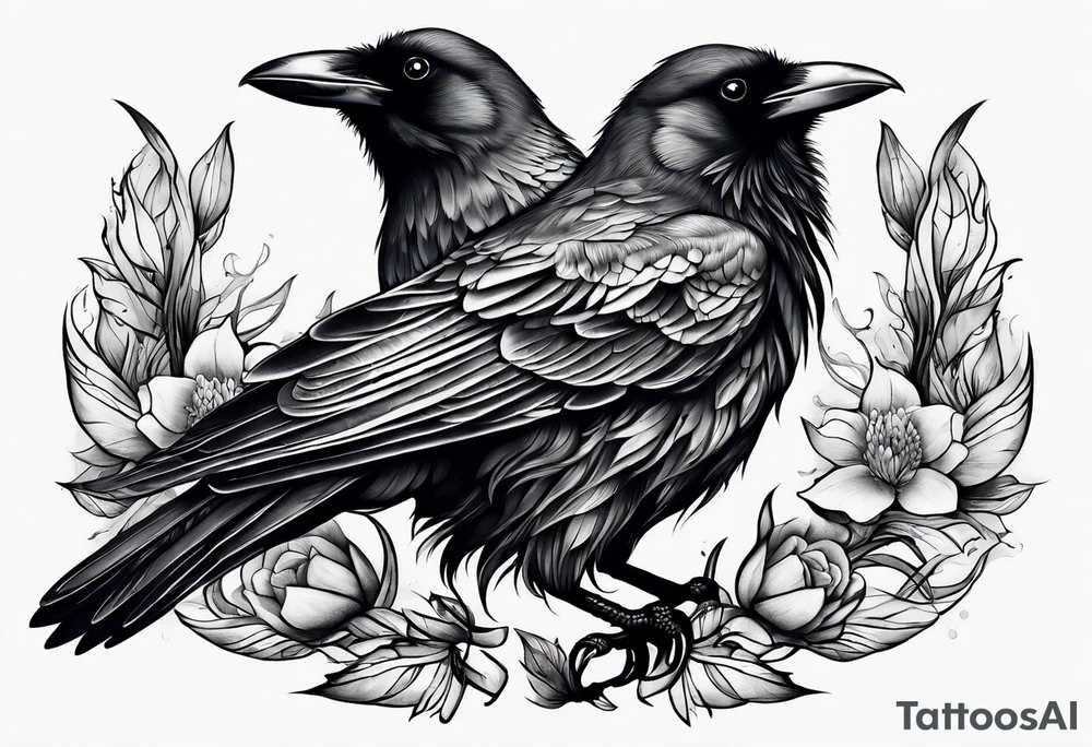 crows tattoo idea