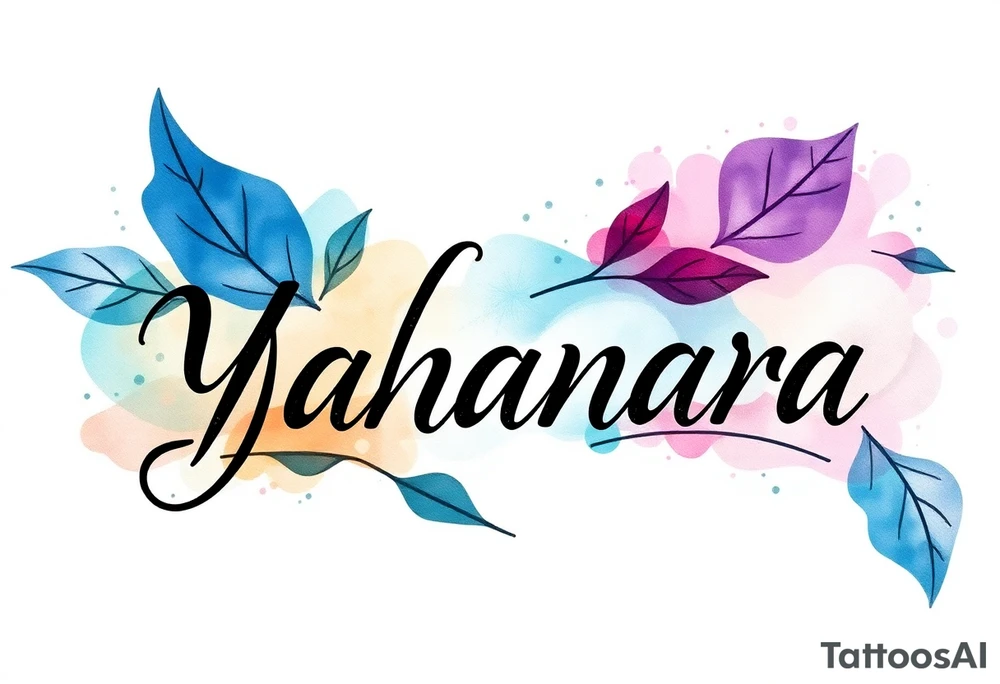 Name YAHANARA tattoo idea
